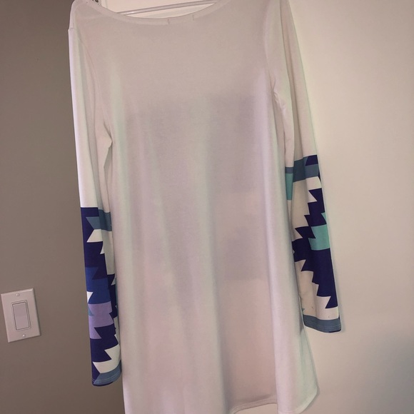 White Multi-Colored Dress - Picture 4 of 4